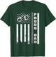 Proud Corrections Dad | US Flag Correctional Officer Dad T-Shirt - T-Shirt | Forest