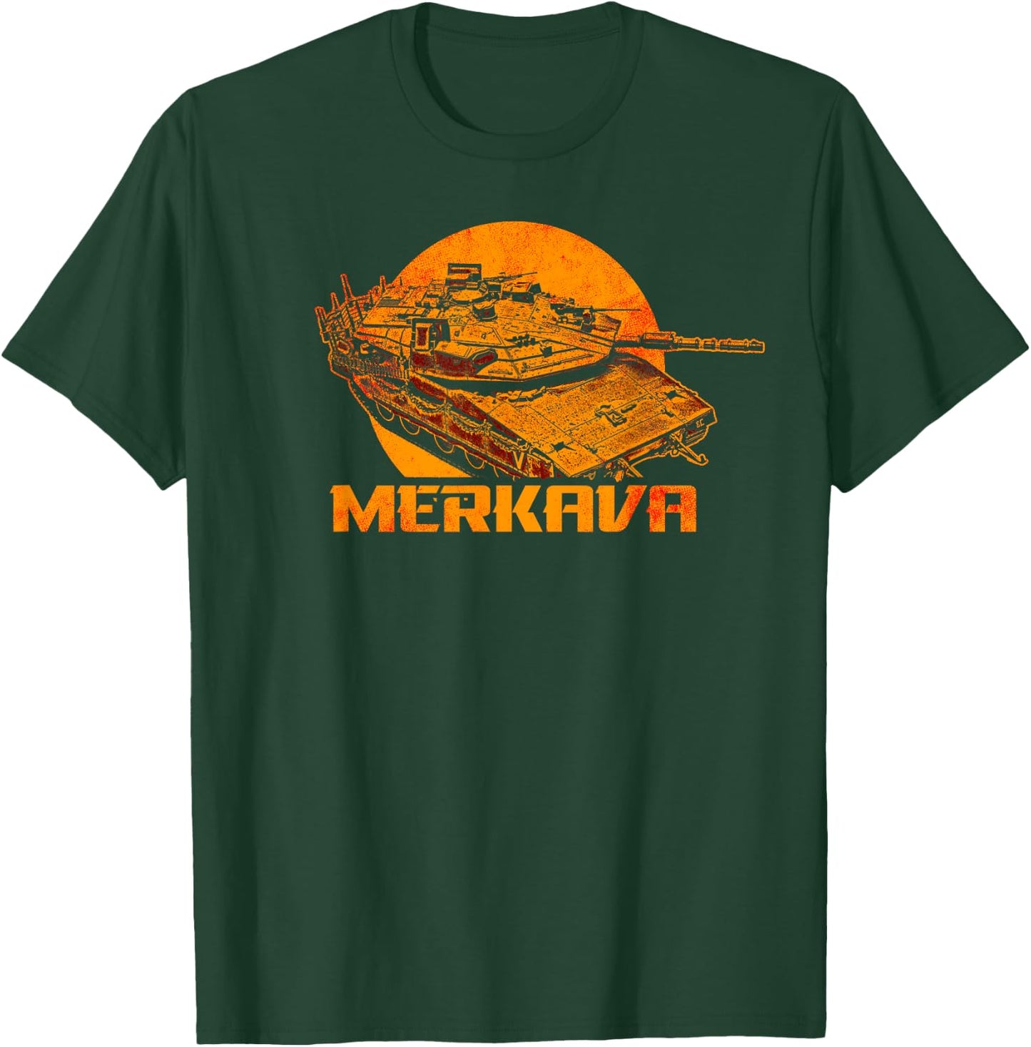 Merkava Battle Tank Israel Israeli Military T-Shirt - T-Shirt | Forest