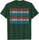 4th of July Librarian Library Worker Reading Books Book fan T-Shirt - T-Shirt | Forest