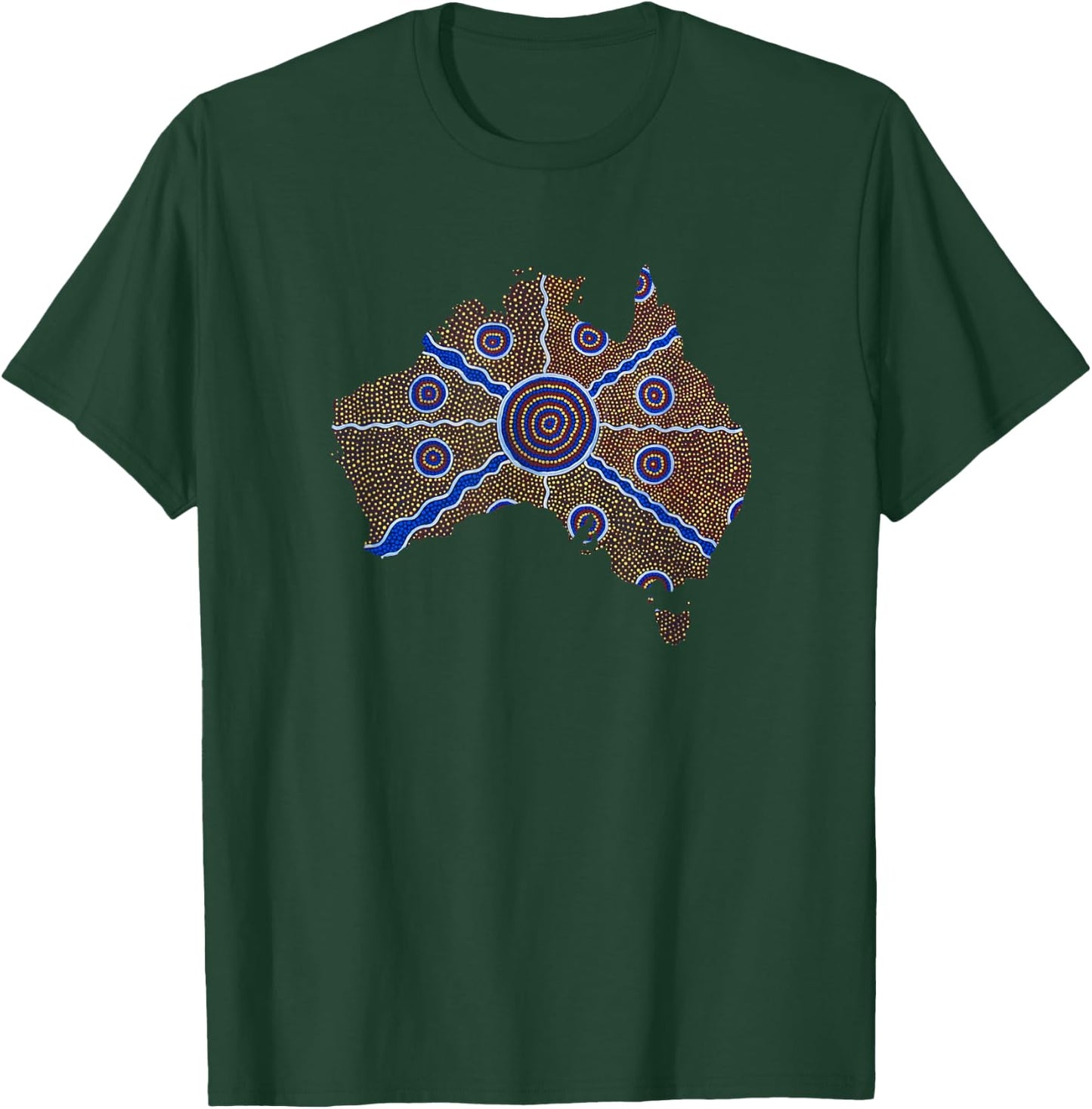 Australian Aboriginal For Indegineous Aussie T-Shirt - T-Shirt | Forest