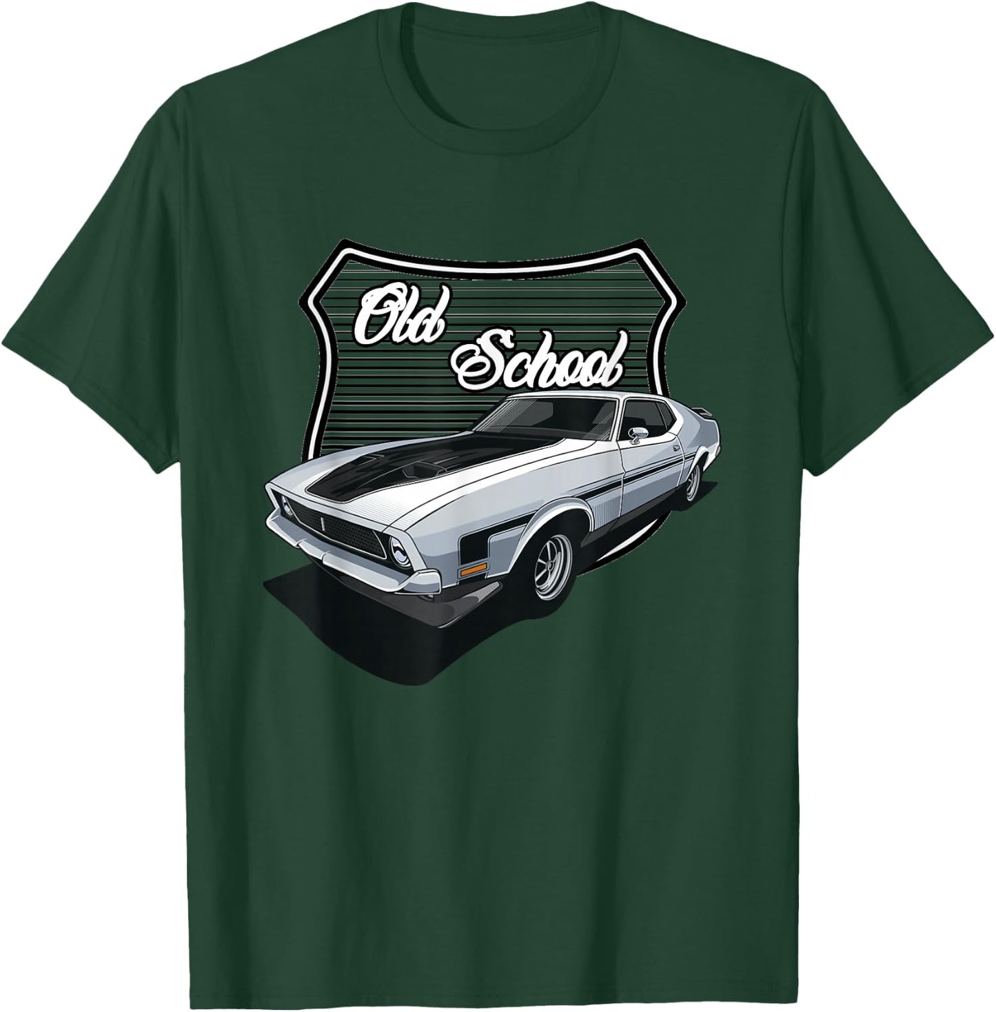 Vintage Hotrod, Men's Old School Hot Rod, Vintage Muscle Car T-Shirt - T-Shirt | Forest