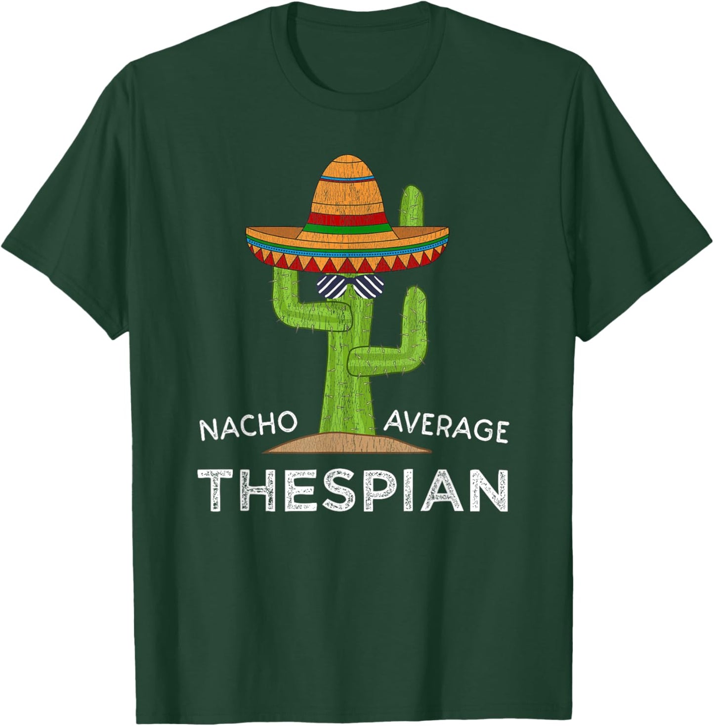 Cartba Thespian Co. Cute Funny Theater Thespian - Black, -Adults, -Kids, Short Sleeve, , Novelty T-Shirt - T-Shirt | Forest