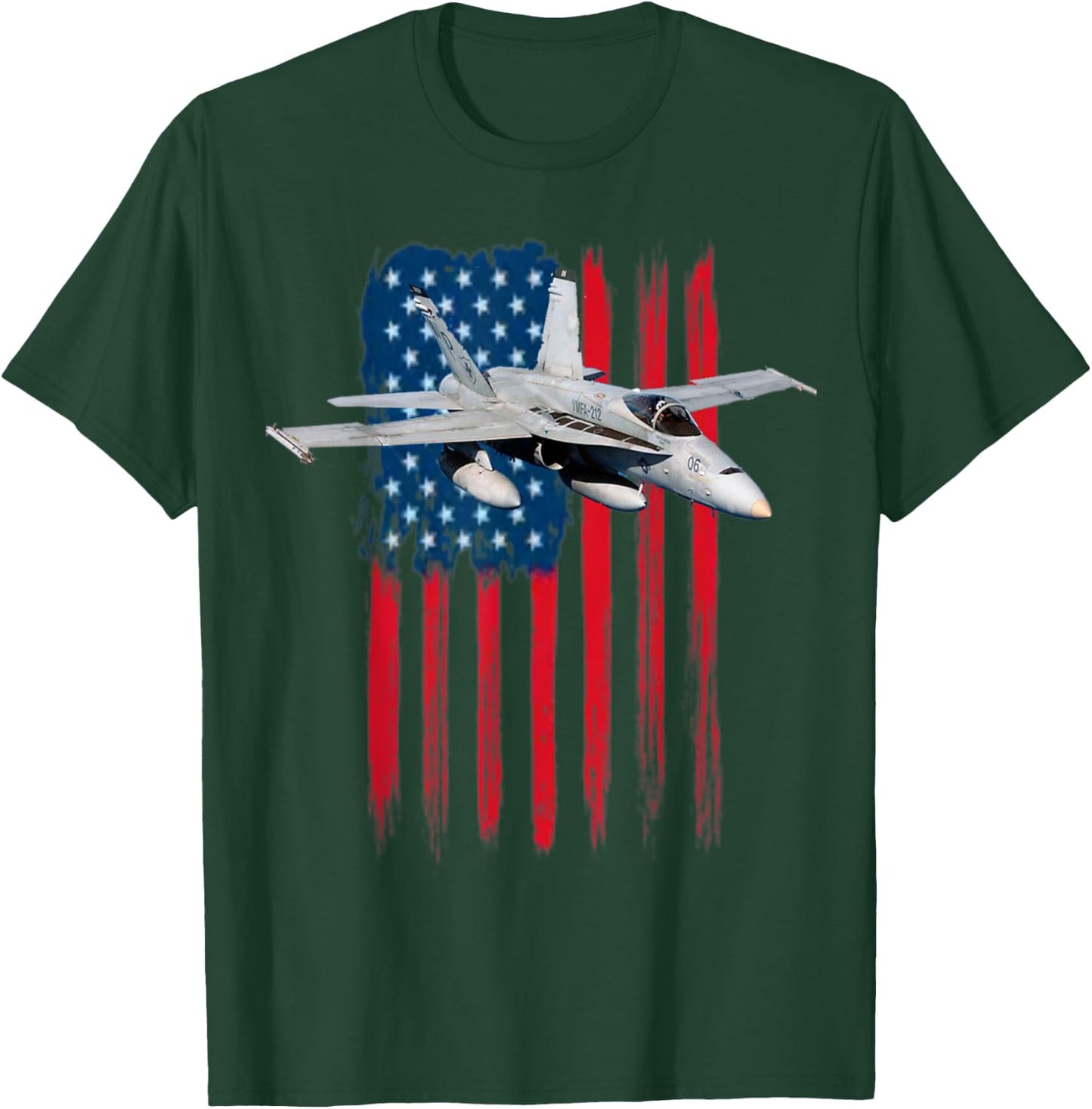 A Patriotic Navy F/A-18 Super Hornet and the American flag. Kids Men T-Shirt - T-Shirt | Forest