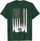American Flag Fishing Rod USA Patriotic Lover Men T-Shirt - T-Shirt | Forest