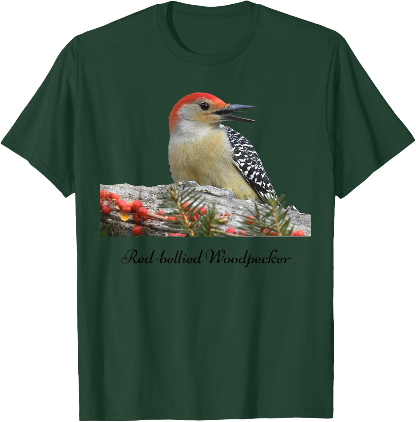 Red-bellied Woodpecker Bird Ornithology T-Shirt - T-Shirt | Forest