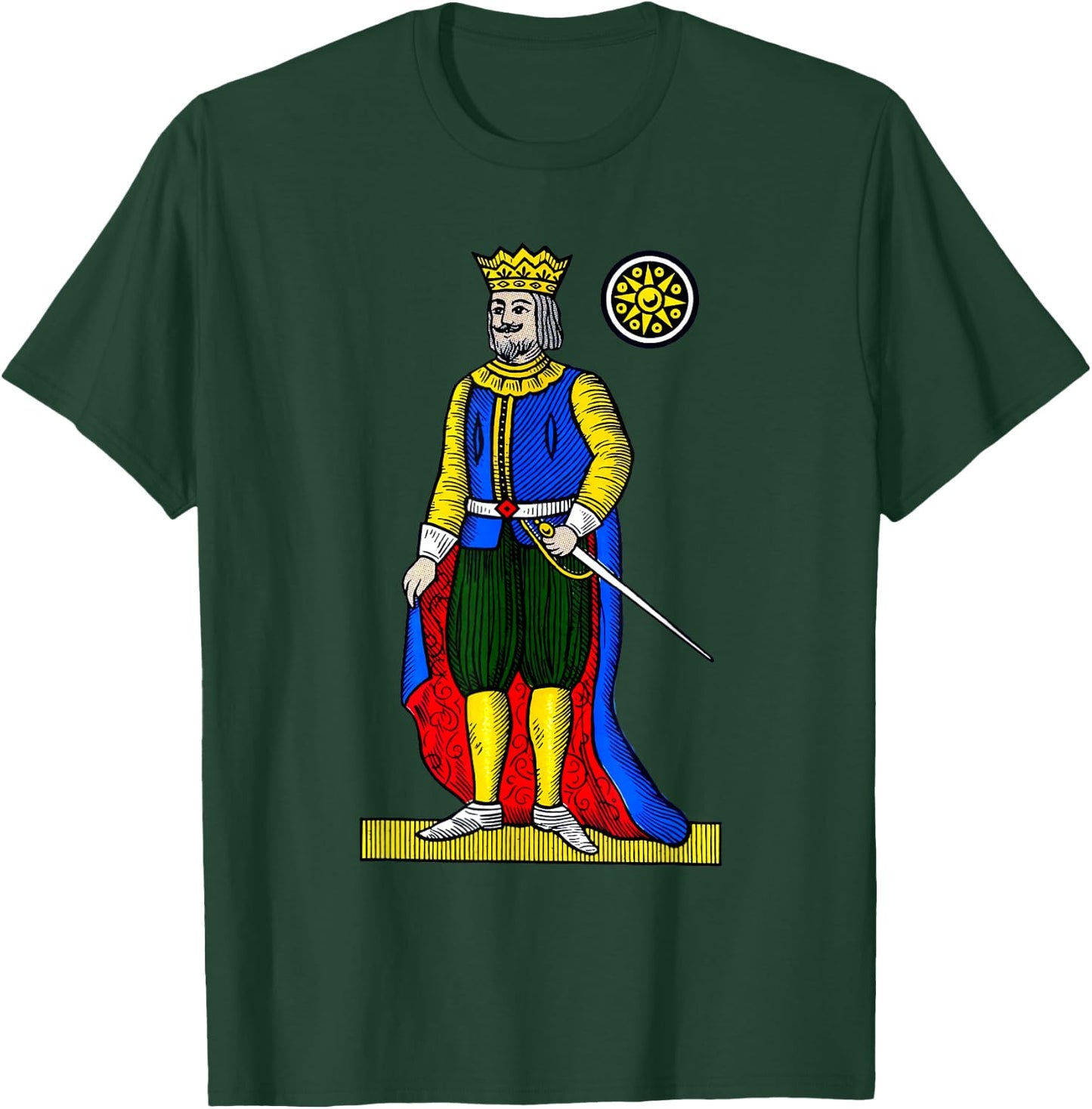King of Money [Carte Neapolitane] The Italian playing cards T-Shirt - T-Shirt | Forest