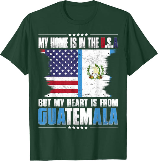 American Grown Patriot Guatemalan American from Guatemala T-Shirt - T-Shirt | Forest