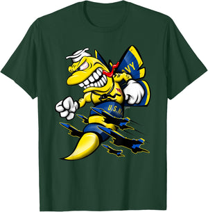 Military Aircraft Cartoon Illustration T-Shirt - T-Shirt | Forest