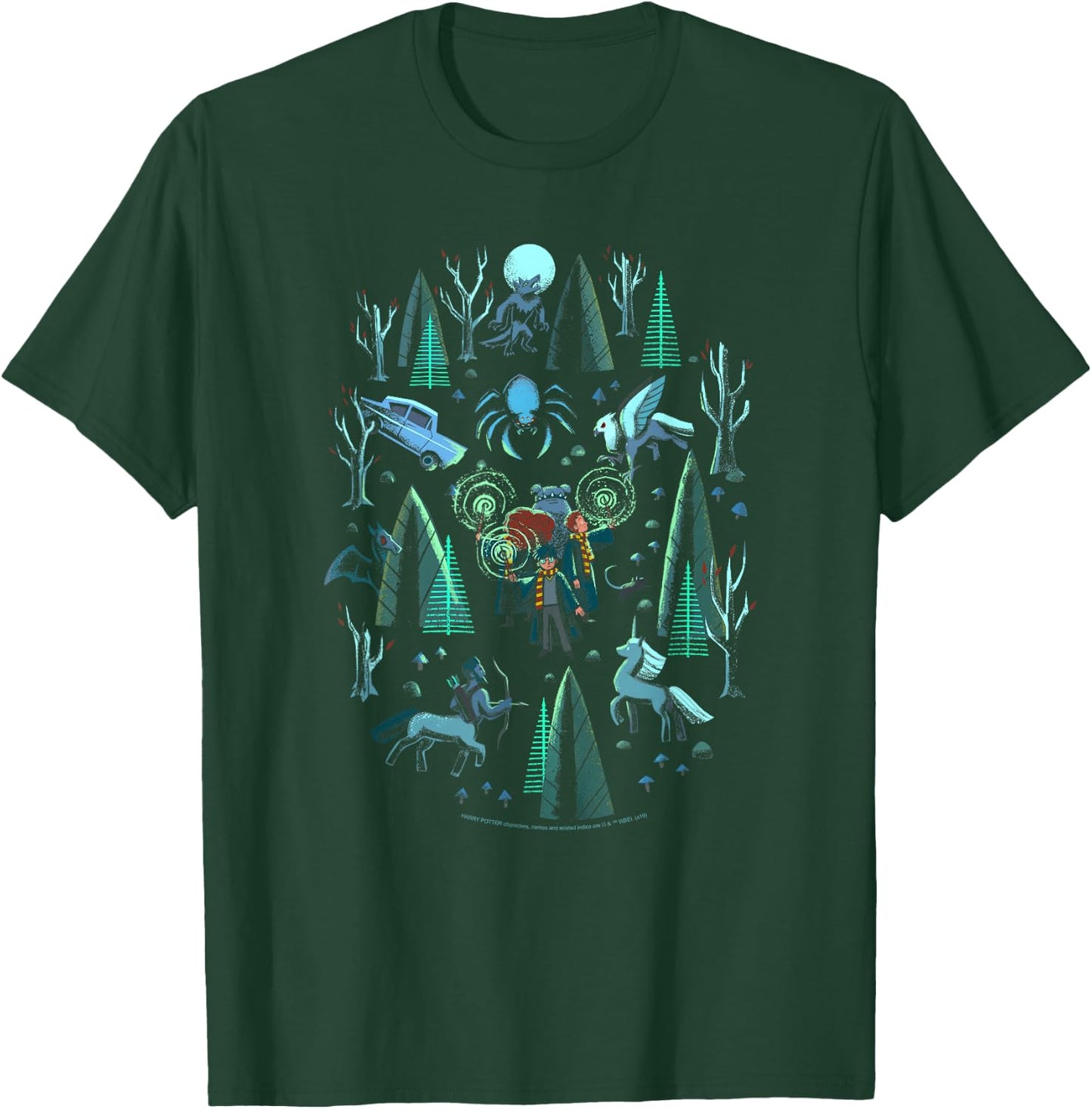 Harry Potter Group Trapped in The Forbidden Forest Small T-Shirt - T-Shirt | Forest