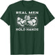 Real Men Hold Hands USA Flag Funny Arm Wrestling T-Shirt - T-Shirt | Forest