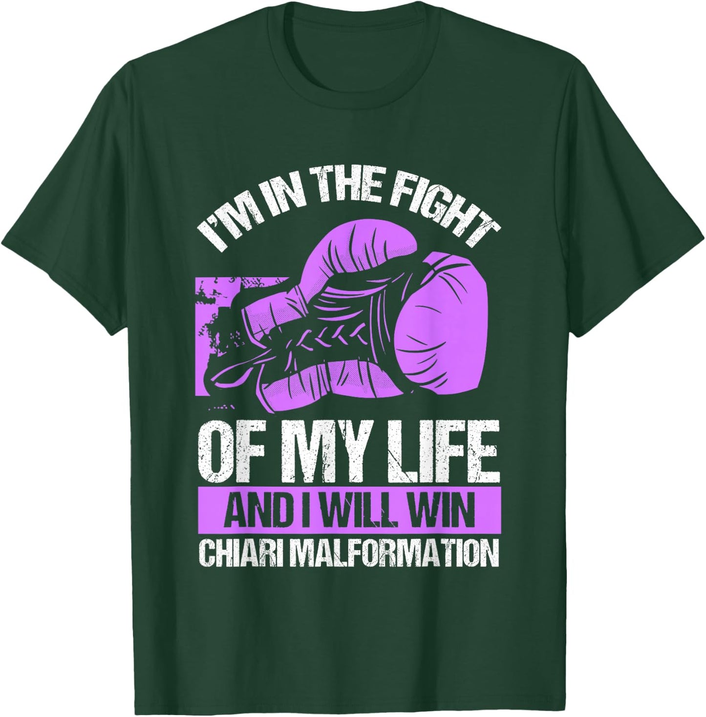 Chiari Malformation Awareness Win Survivor Purple Ribbon T-Shirt - T-Shirt | Forest