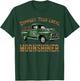 Retro Moonshiner Heritage Store Vintage Support Your Local Moonshiner Funny Moonshine T-Shirt - T-Shirt | Forest
