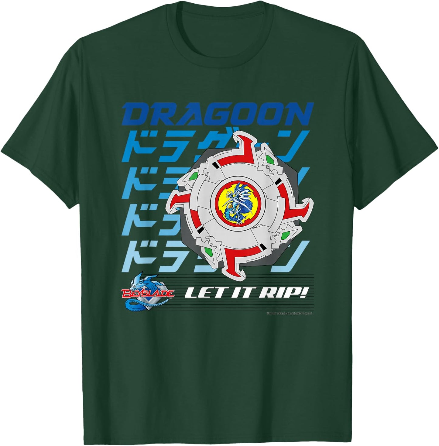 Beyblade Dragon Full Colour T-Shirt - T-Shirt | Forest
