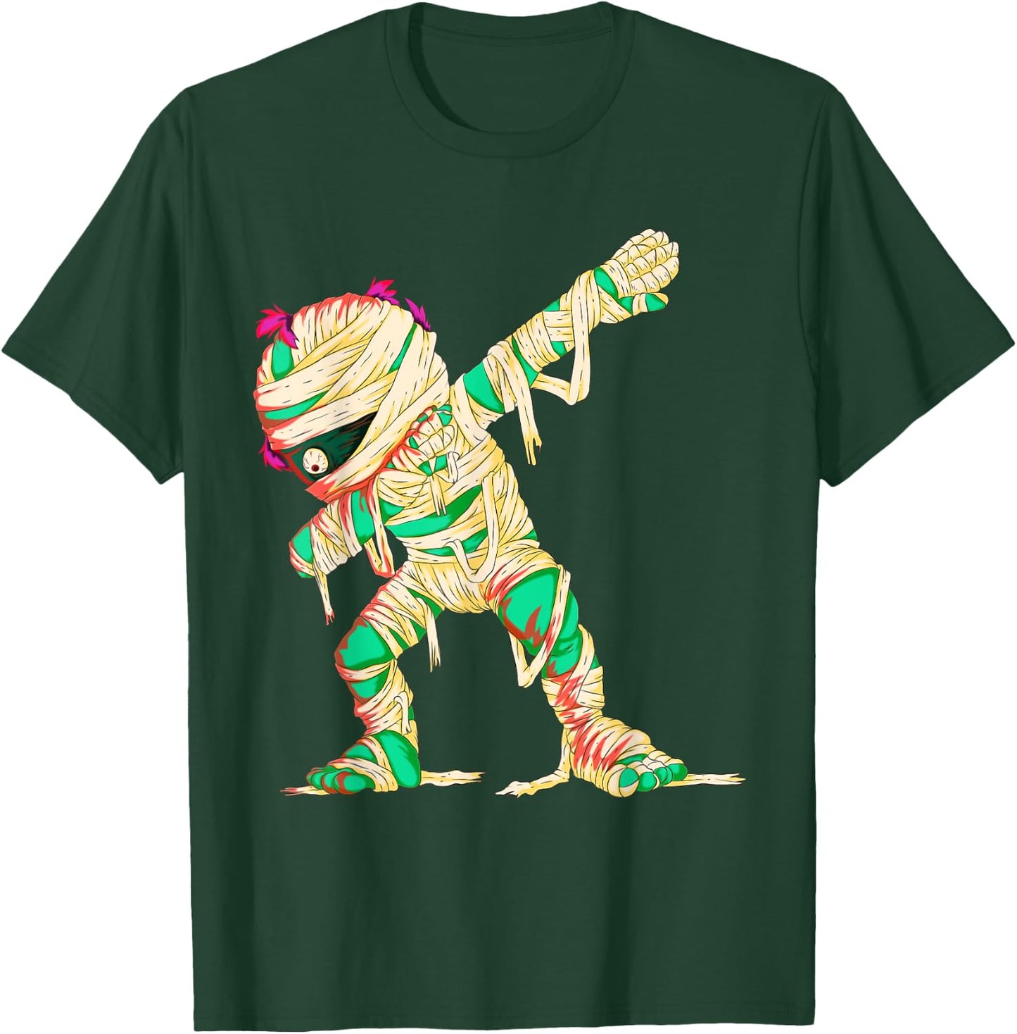 Funny Dabbing Mummy Scary Halloween Costume Spooky Halloween T-Shirt - T-Shirt | Forest