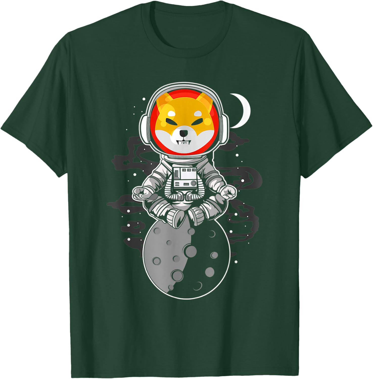 Crypto Token Coin Shiba Inu Spacesuit Moon Shib Army Holder T-Shirt - T-Shirt | Forest