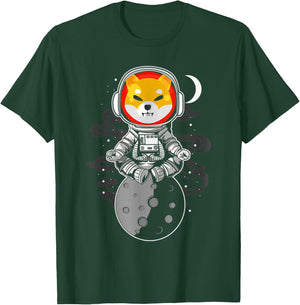 Crypto Token Coin Shiba Inu Spacesuit Moon Shib Army Holder T-Shirt - T-Shirt | Forest