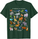 Spanish Animals Alphabet A-Z ABC of the Wildlife T-Shirt - T-Shirt | Forest