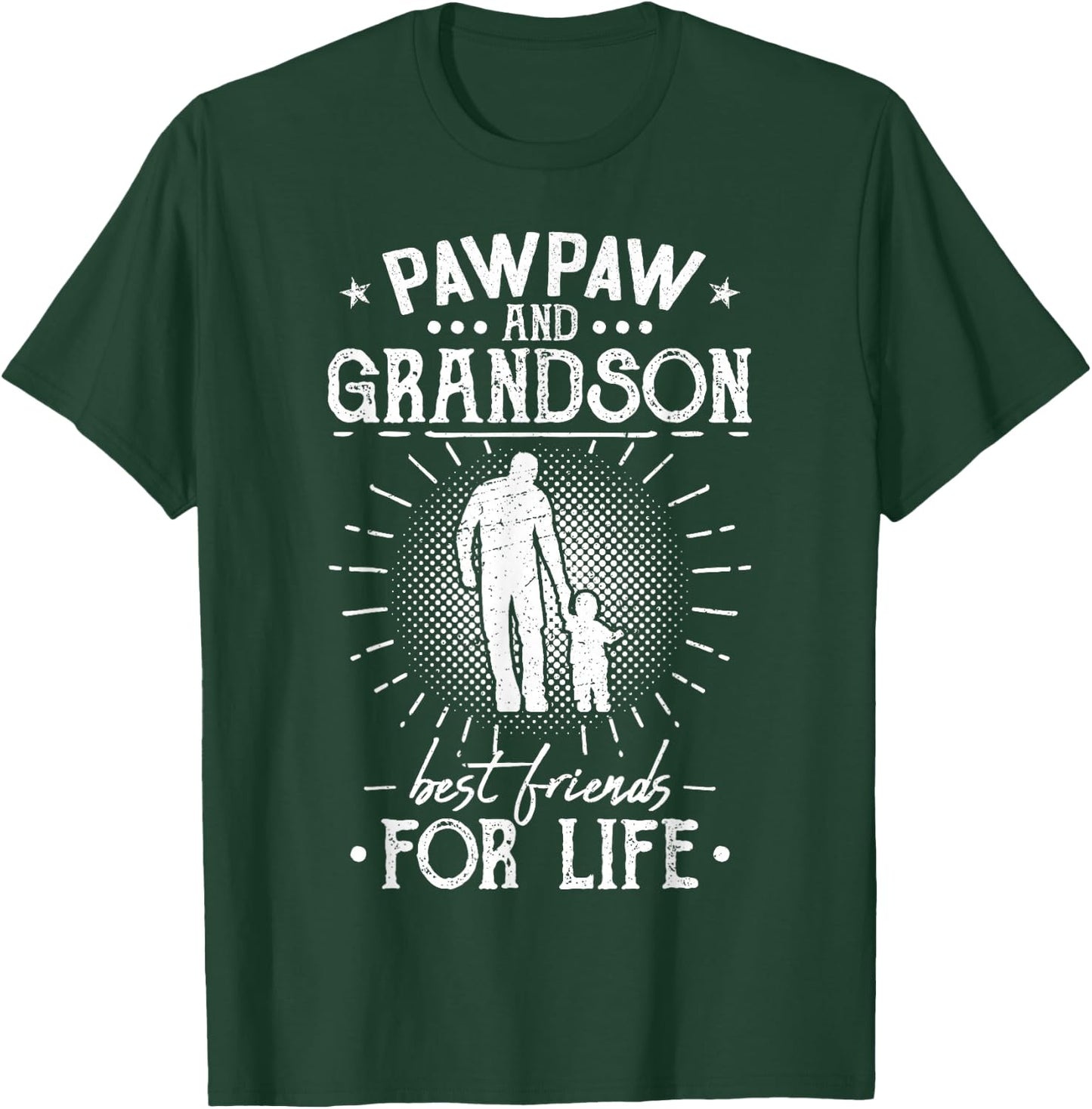 Pawpaw and Grandson Best Friends For Life T-Shirt - T-Shirt | Forest