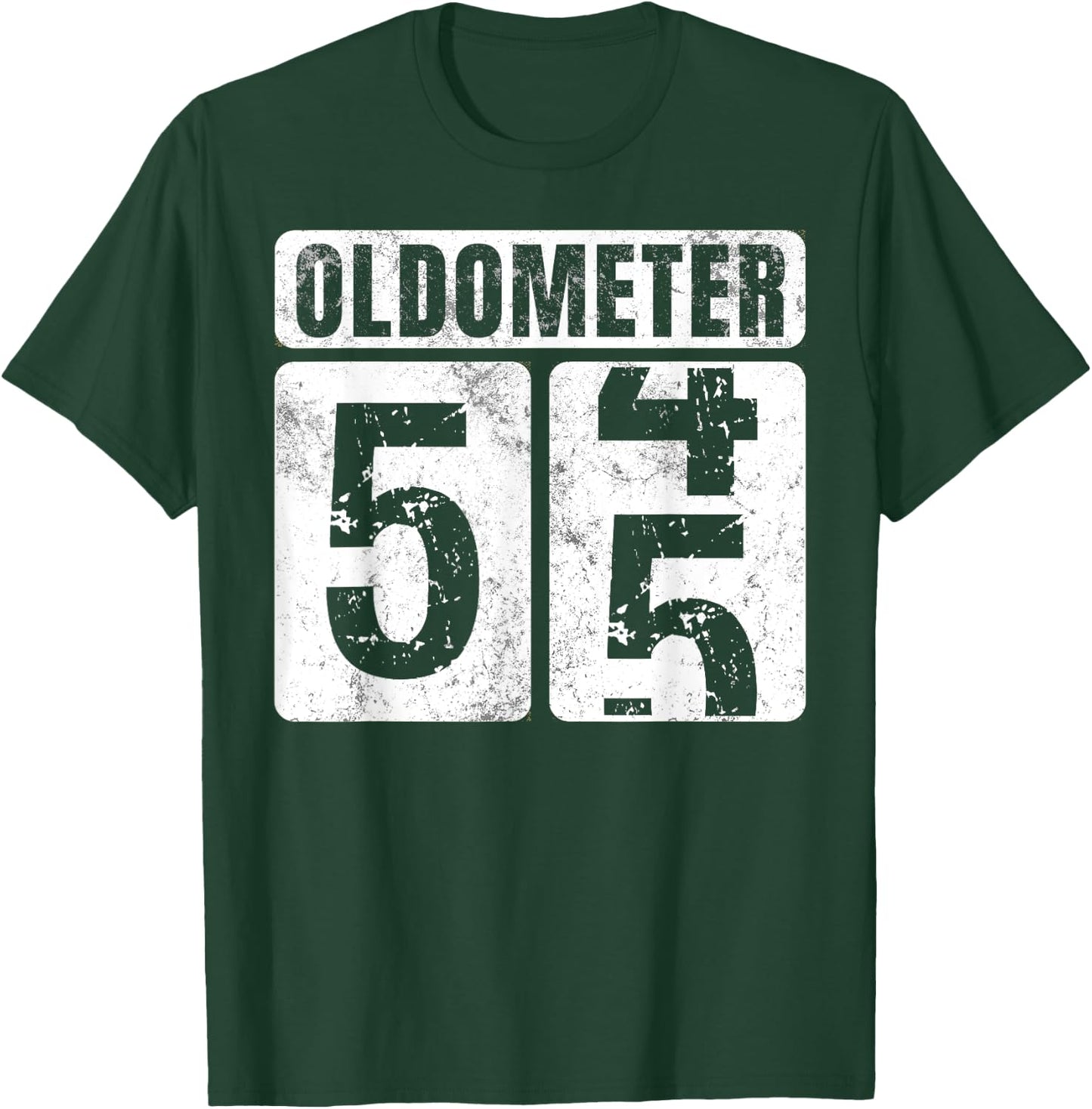 Oldometer 55 Shirt Vintage Funny 55th Birthday Gift T-Shirt - T-Shirt | Forest