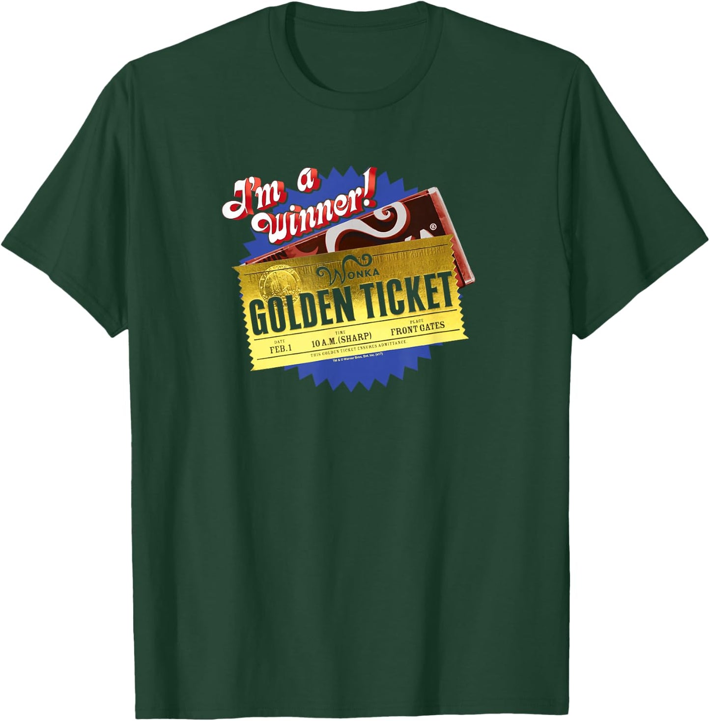 Charlie and The Chocolate Factory Golden Ticket Small T-Shirt - T-Shirt | Forest