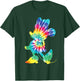 Disney Minnie Mouse Silhouette 90s Rainbow Tie Dye T-Shirt - T-Shirt | Forest