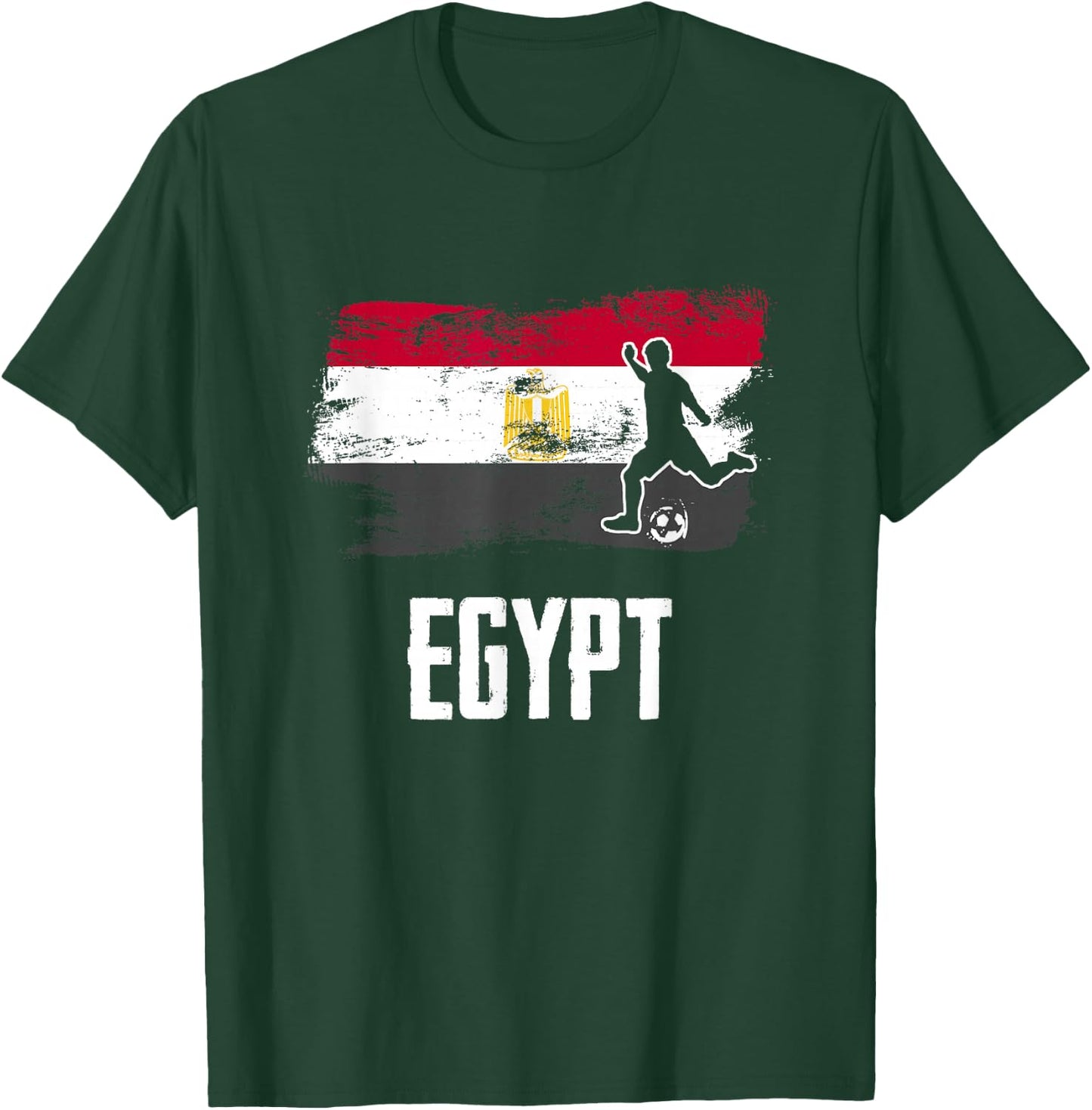 Egypt Flag Jersey Egyptian Soccer Team Egyptian T-Shirt - T-Shirt | Forest