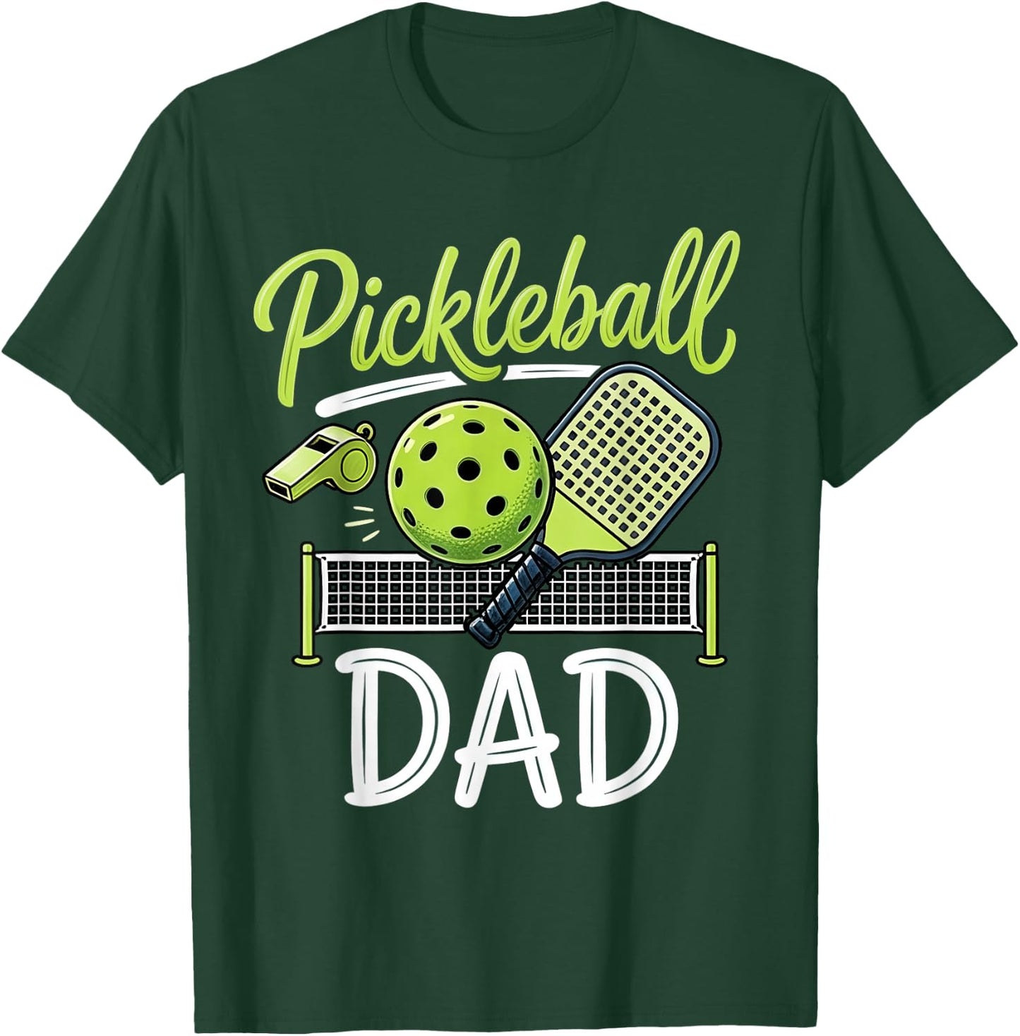 Pickleball Dad Matching Family Sport Game Day Father's Day T-Shirt - T-Shirt | Forest