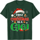 Funny Announcement First Christmas As A Gigi Matching Family T-Shirt - T-Shirt | Forest