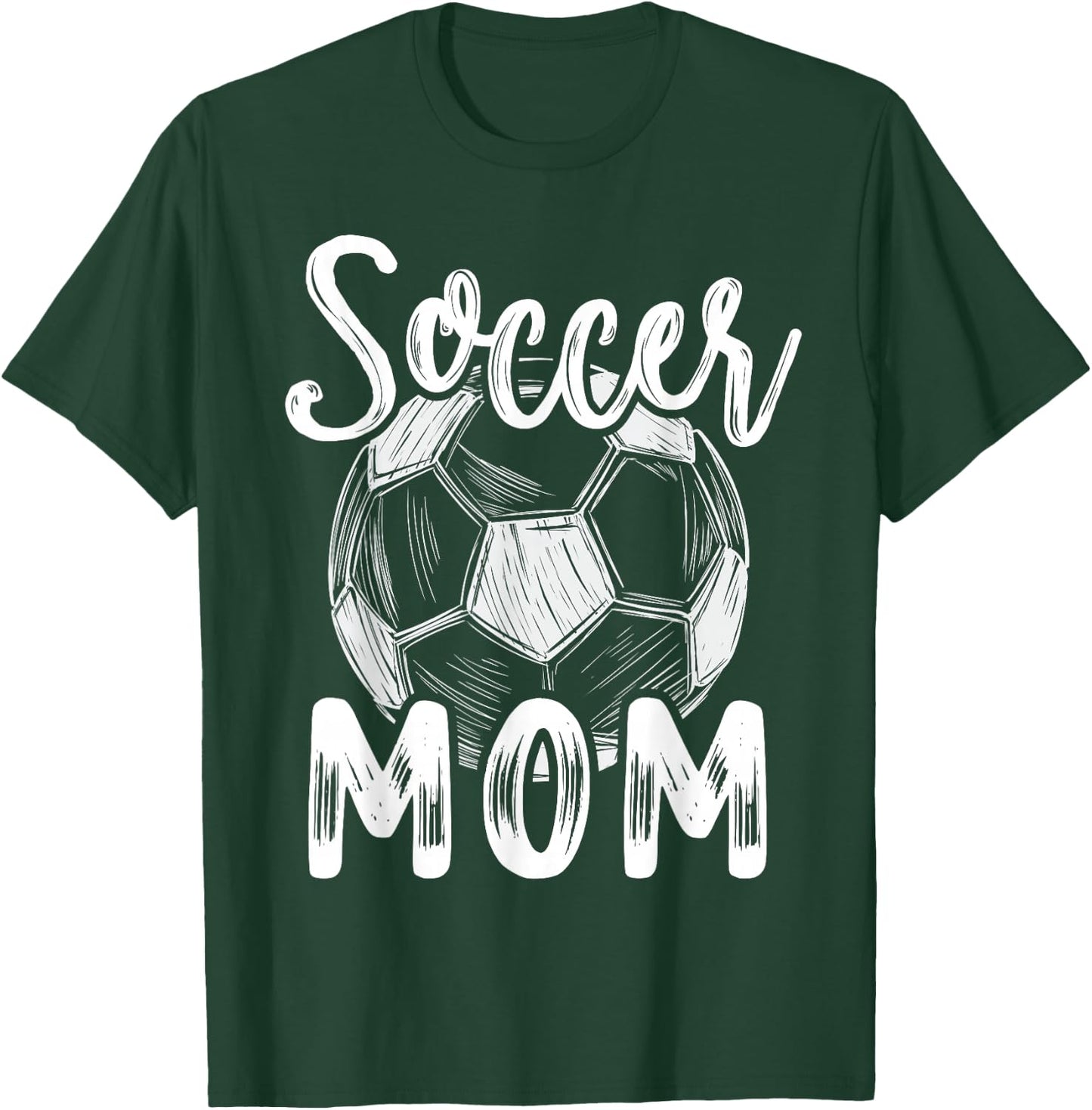 Soccer Mom Family Matching Team Player Soccer Ball T-Shirt - T-Shirt | Forest
