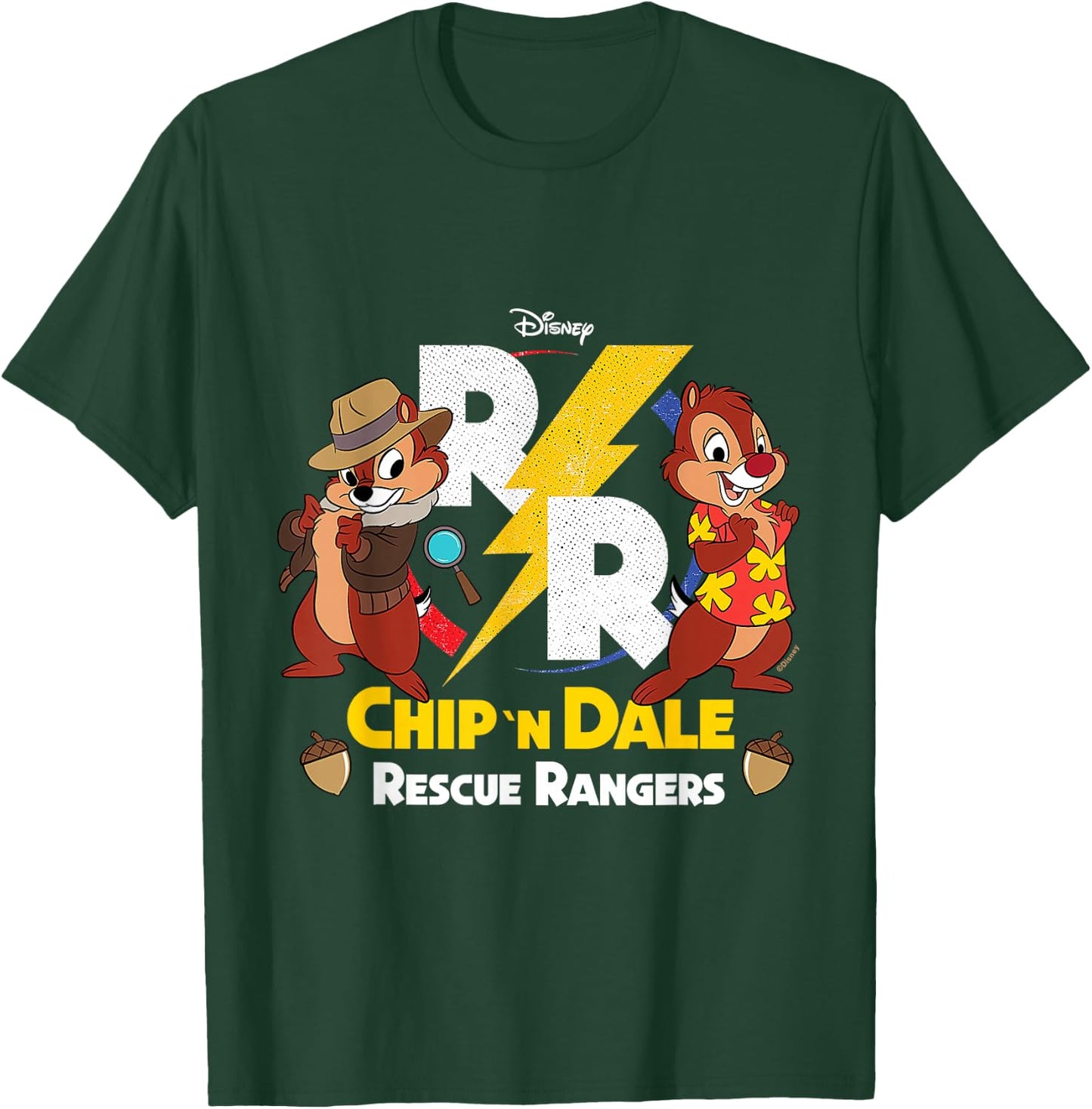 Chip 'N Dale Rescue Rangers - Rescue Rangers Design T-Shirt - T-Shirt | Forest