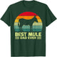 Funny Vintage Best Mule Dad Ever Father's Day T-Shirt - T-Shirt | Forest