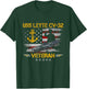 USS Leyte CV-32 Aircraft Carrier Veteran Flag Veterans Day T-Shirt - T-Shirt | Forest