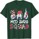 Med Surg Squad Gnomes 4th Of July Pride Nurse Stethoscope T-Shirt - T-Shirt | Forest