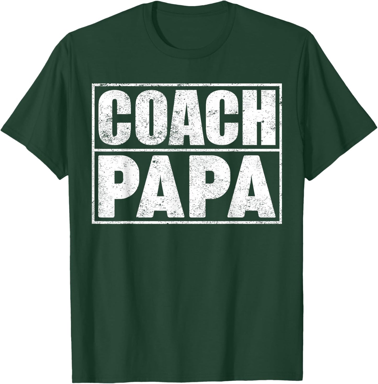 Funny Soccer Football Basketball Coach Papa Father's Day T-Shirt - T-Shirt | Forest