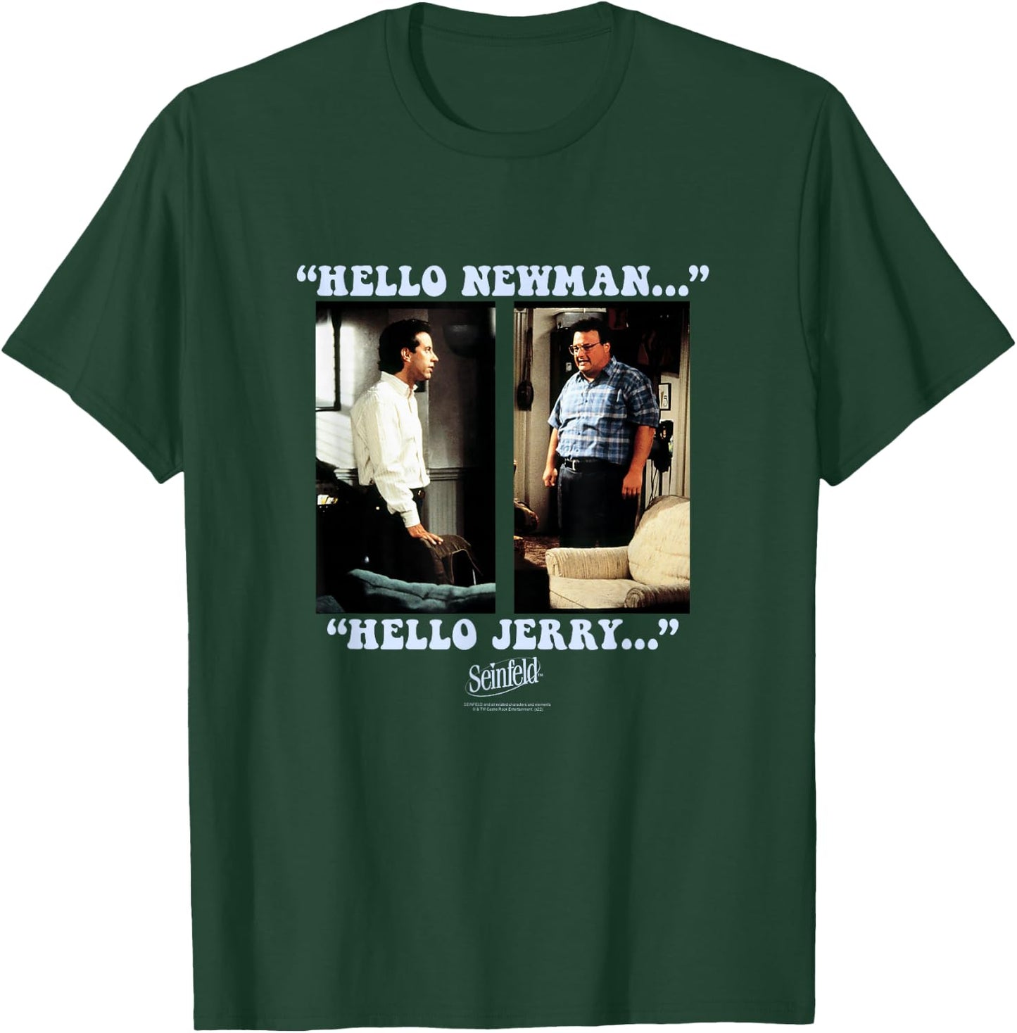 Seinfeld Newman and Jerry Face Off Funny 90's TV Show T-Shirt - T-Shirt | Forest