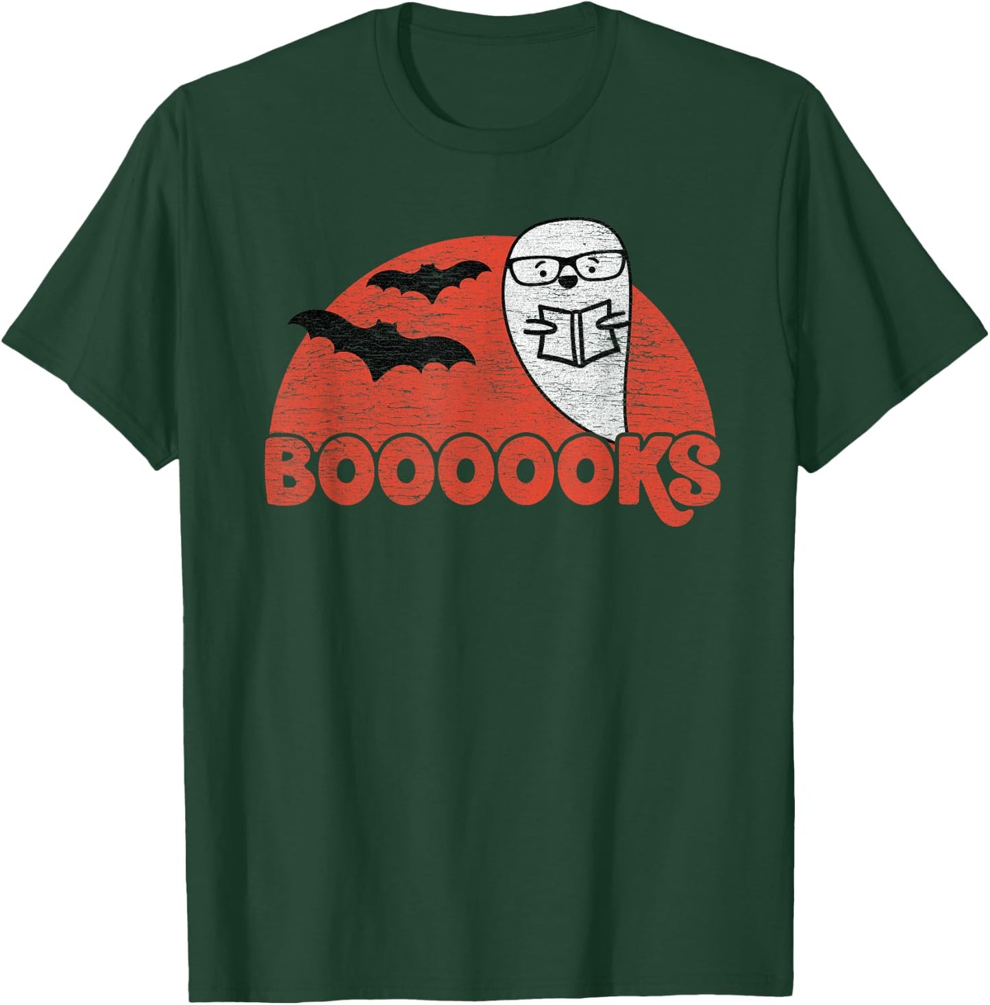 Cute Ghost Boooooks - School Librarian or Teacher Halloween Women Kids T-Shirt - T-Shirt | Forest