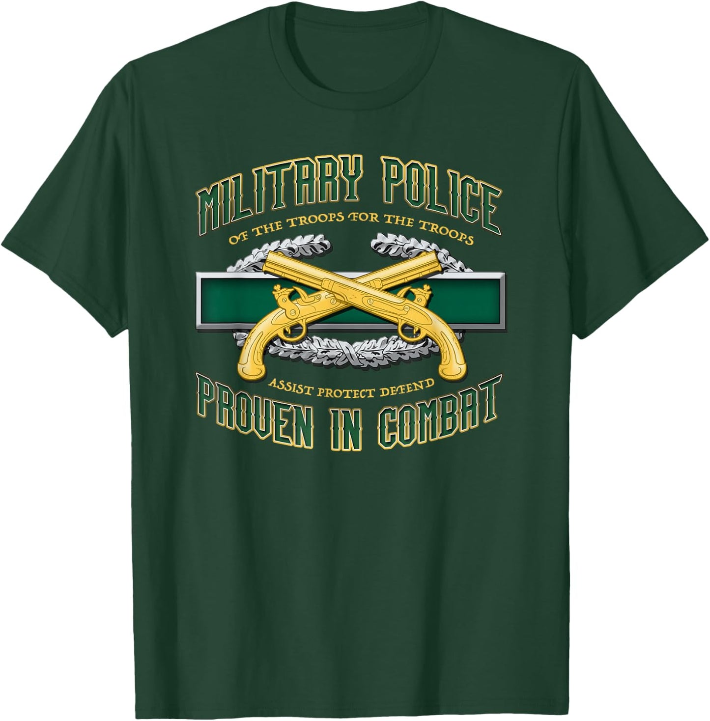 Military Police Proven in Combat T-Shirt - T-Shirt | Forest