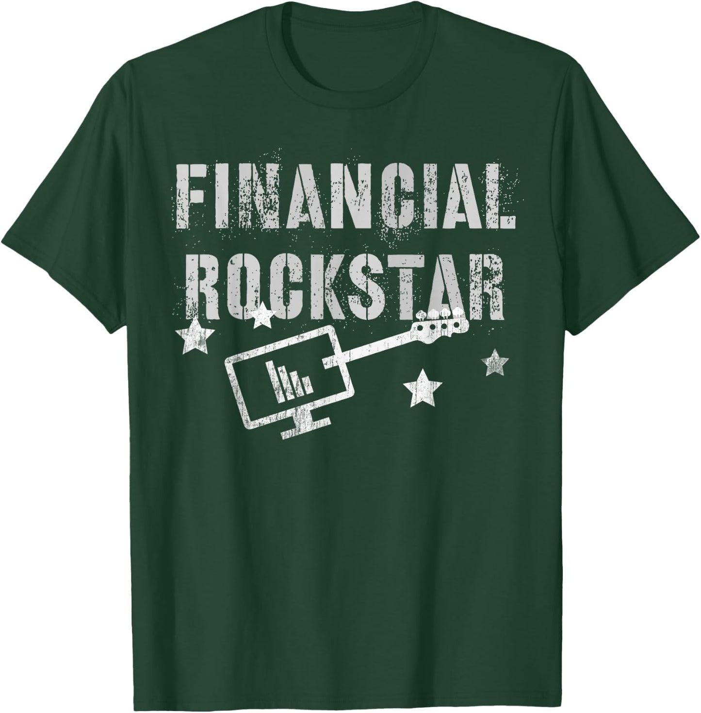 Finance Manager Financial Rockstar Accountant Executive CFO T-Shirt - T-Shirt | Forest
