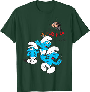 The Smurfs Group Smurfs Gargamel Enchanted Blue Friends Fans T-Shirt - T-Shirt | Forest