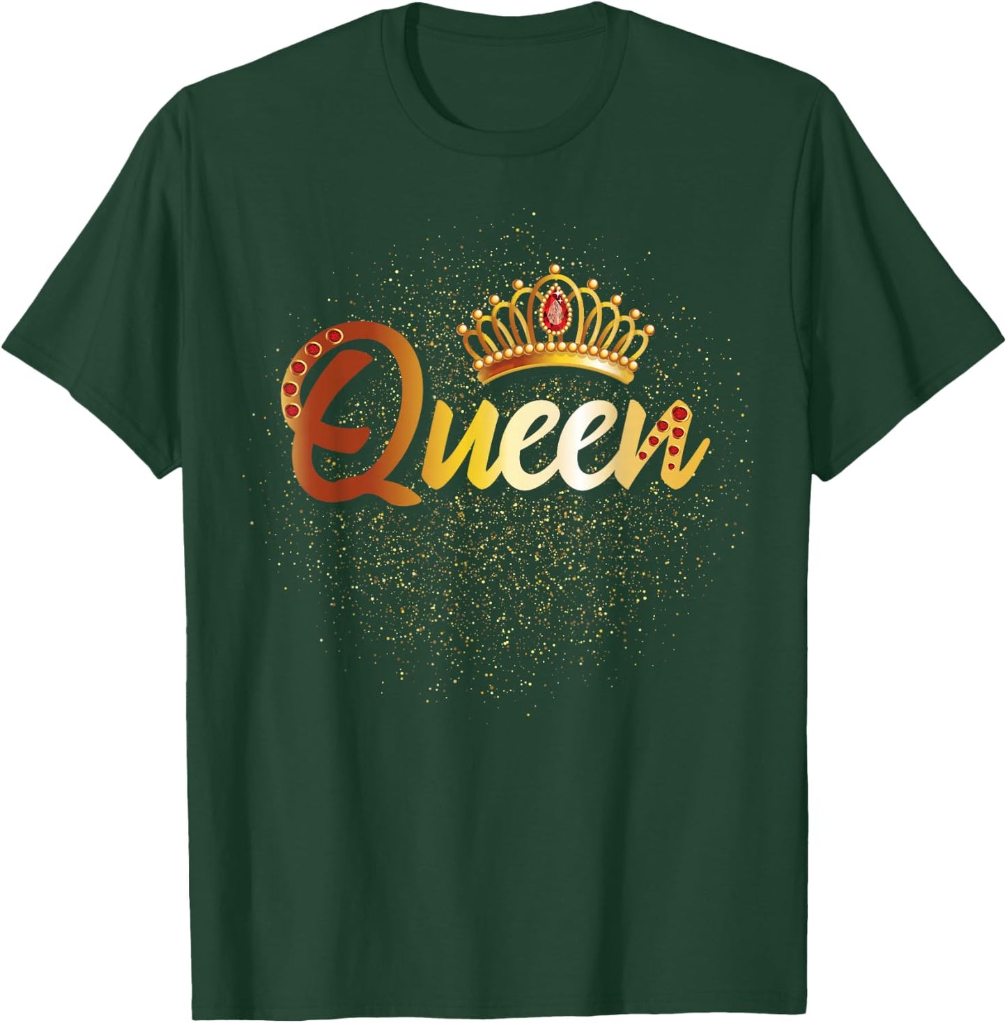 Queen Shirt Women Him & Her Matching Couples T-Shirt - T-Shirt | Forest