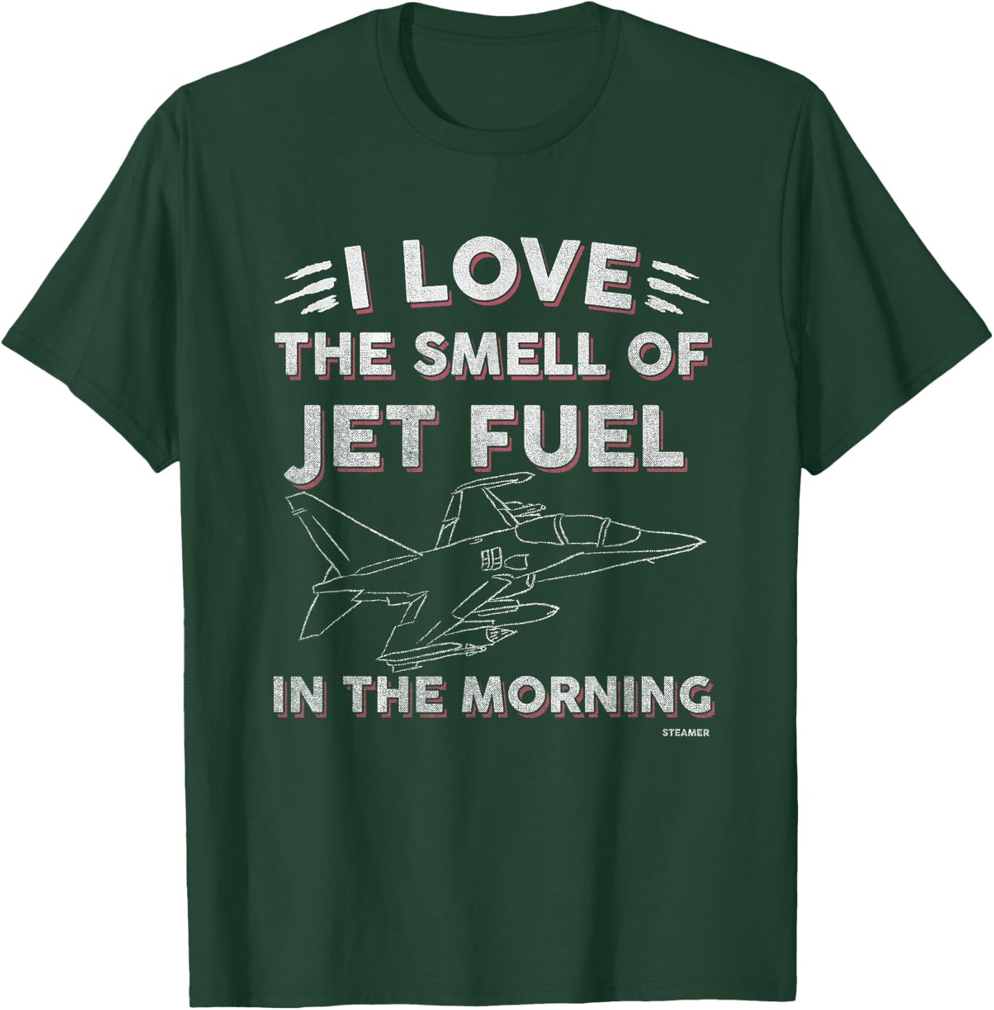 I Love The Smell of Jet Fuel in The Morning Aviation T-Shirt - T-Shirt | Forest