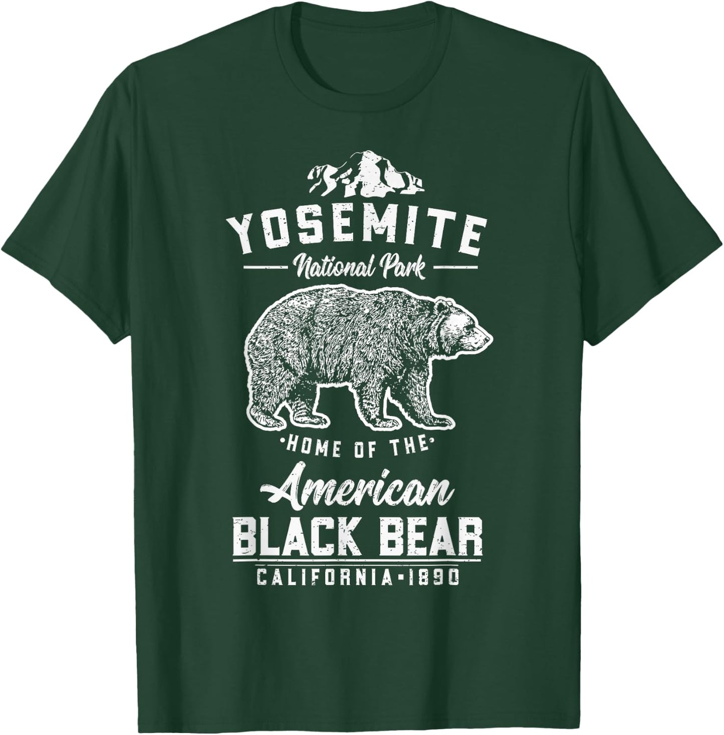Yosemite California National Park American Black Bear T-Shirt - T-Shirt | Forest