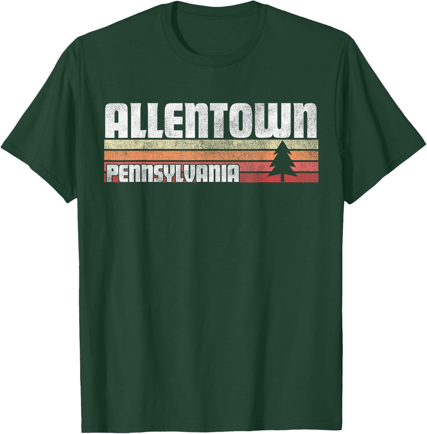 Allentown Pennsylvania PA Gift T Shirt Retro Vintage 70s 80s T-Shirt - T-Shirt | Forest