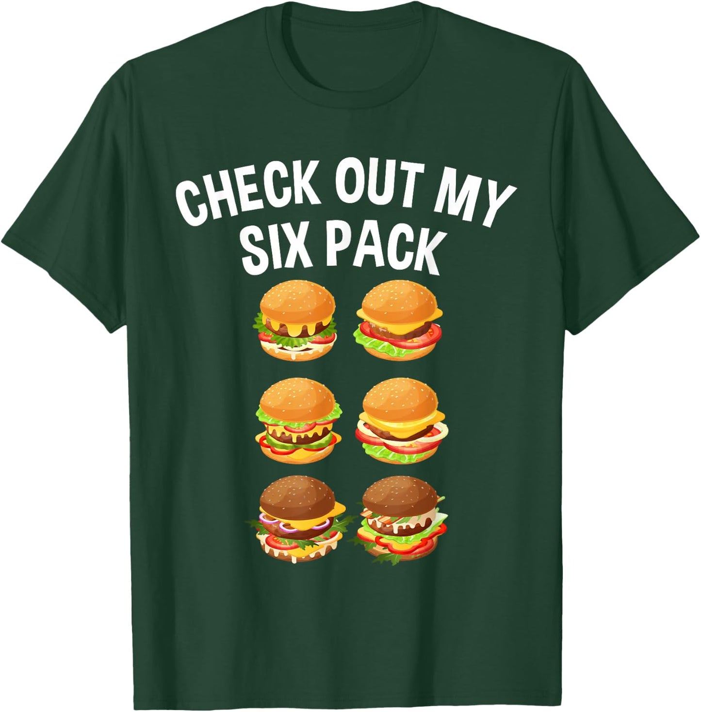 Best Hamburger Art Men Women Fast Food Cheeseburger Lovers T-Shirt - T-Shirt | Forest