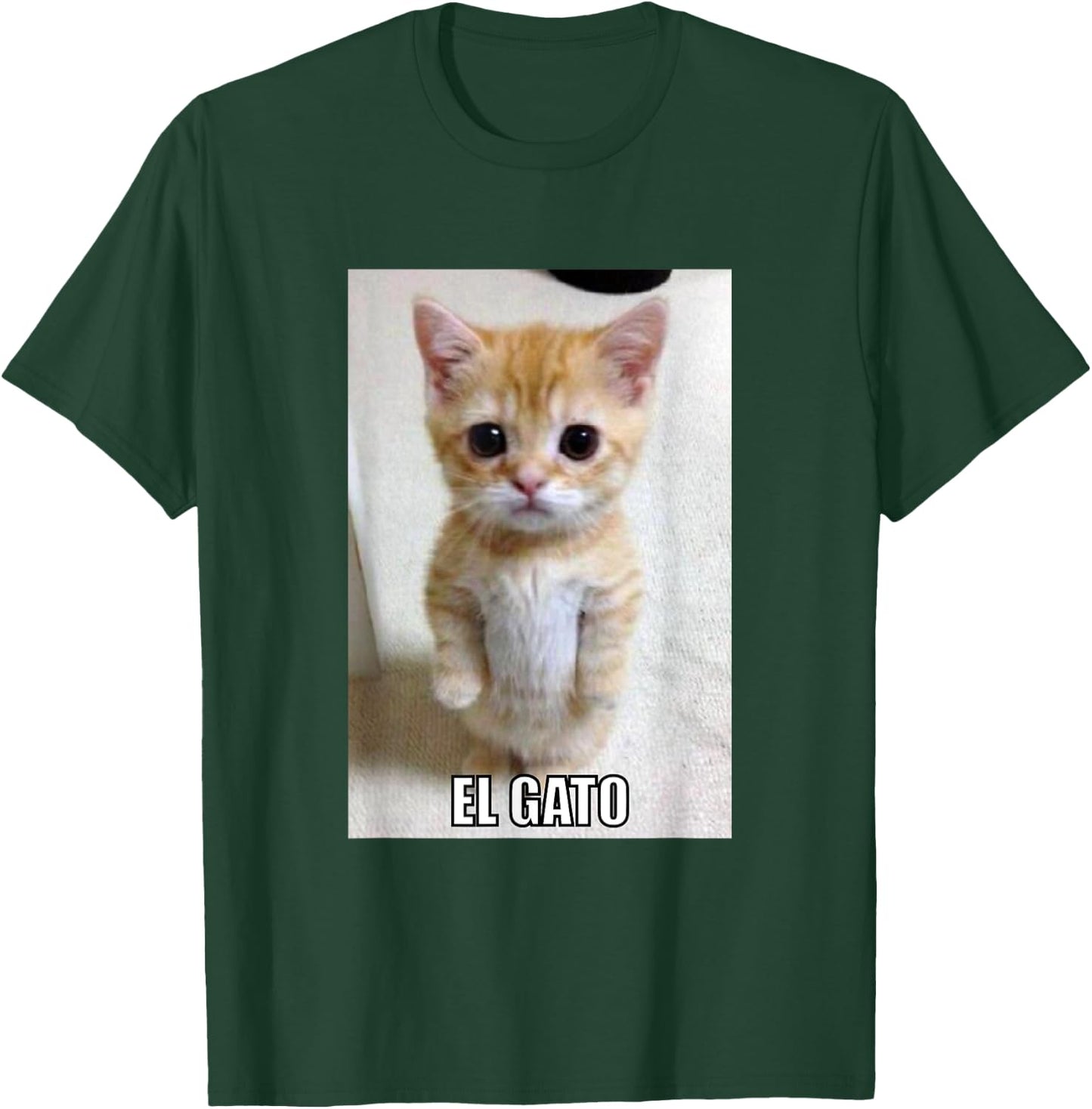 El Gato Meme Sad Crying Cat Munchkin Kitty Meme Men Women Girls Kids T-Shirt - T-Shirt | Forest