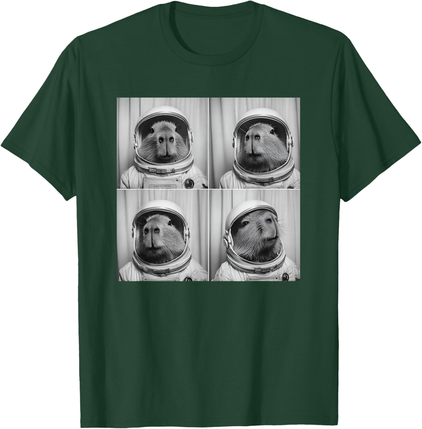 Capy Bara Astronaut Space Themed Capybara T-Shirt - T-Shirt | Forest