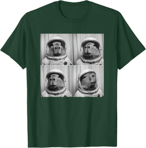 Capy Bara Astronaut Space Themed Capybara T-Shirt - T-Shirt | Forest