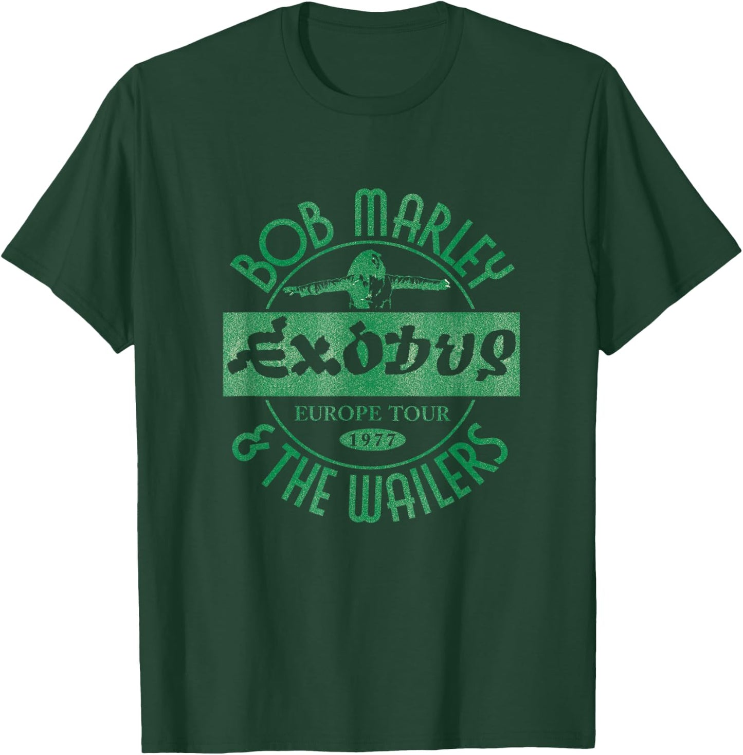 Bob Marley Exodus Europe Tour 1977 White T-Shirt - T-Shirt | Forest