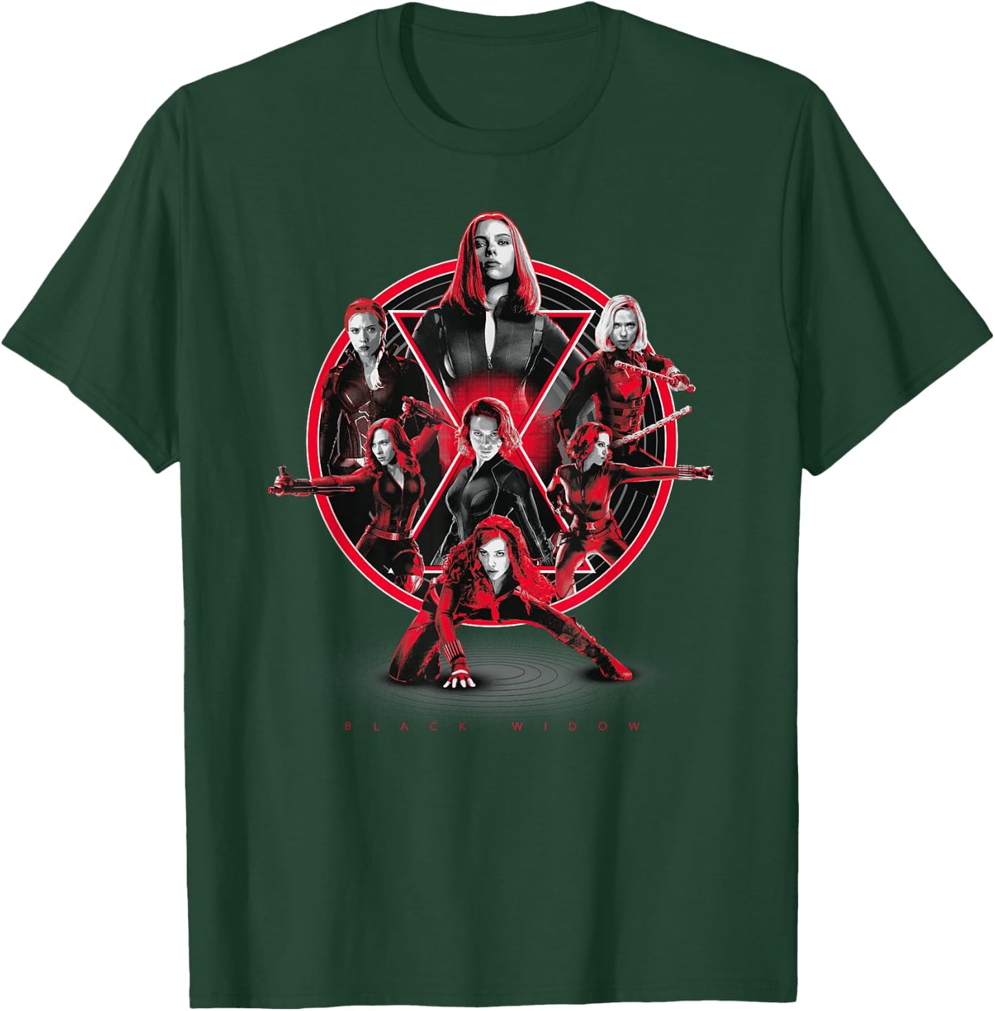 Marvel Avengers Black Widow Multiplied Small T-Shirt - T-Shirt | Forest