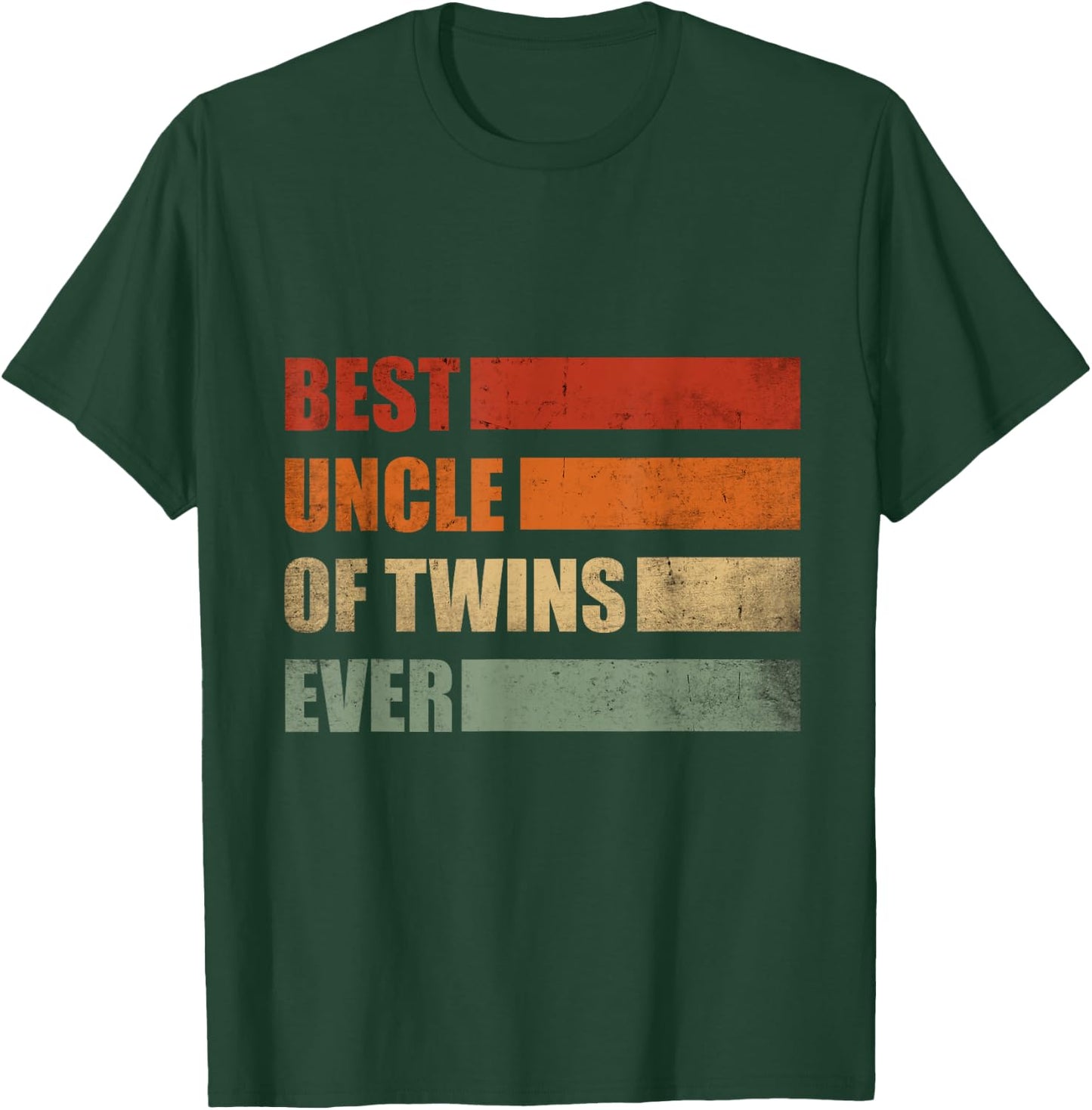 Twin Soncle Retro Uncle of Gemini T-Shirt - T-Shirt | Forest
